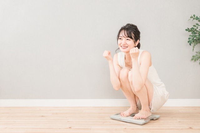 体重が減ってうれしい女性